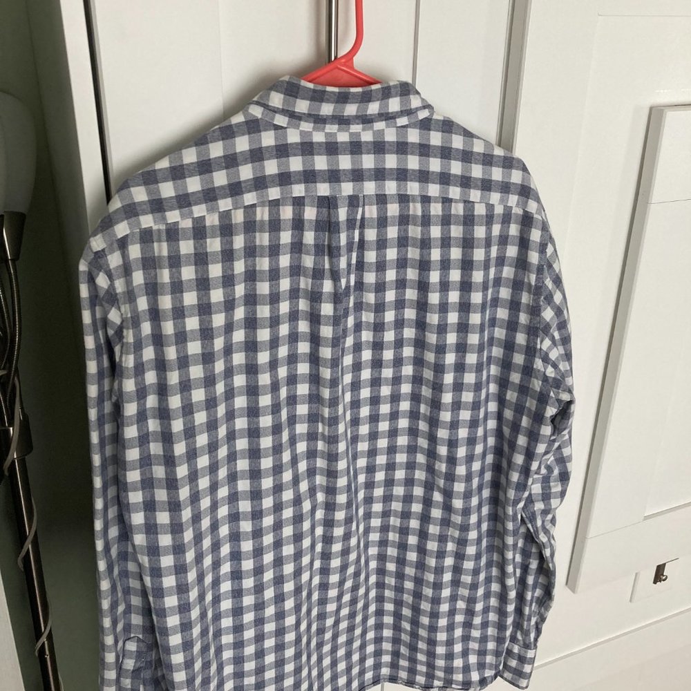 J. Crew men's button-down grey checkered shirt - Picture 5 of 5